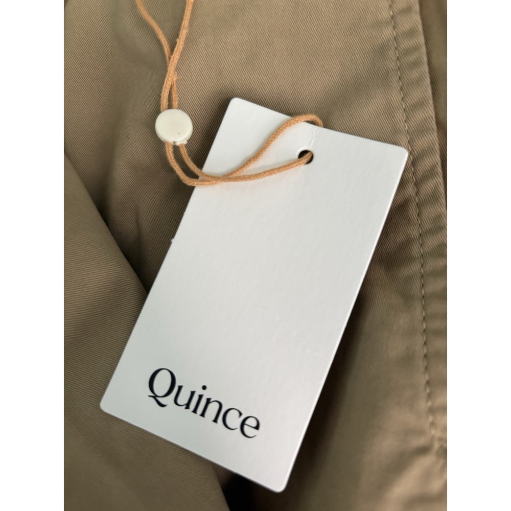 NWT Women's Quince Organic Cotton Tan Chino Shorts Size 4 - Picture 3 of 7